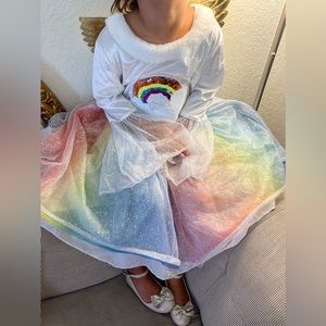 Rainbow Angel kids Halloween costume